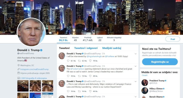 Trumpov twitter “nenamjerno deaktiviran” na 11 minuta