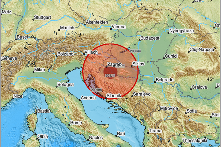 Opet trese na području Siska i Petrinje