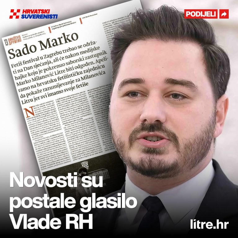 Marko Milanović Litre: ” NOVOSTI su postale glasilo Vlade RH “